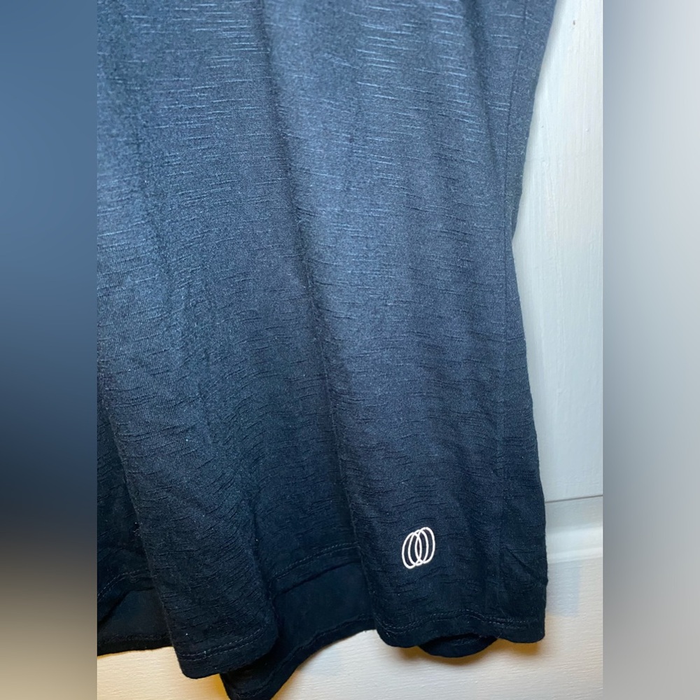 Women’s Black Short Sleeve Cross Front Blouse L‎ - Picture 2 of 3